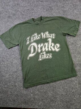 Drake IAAB Tour 2023 Official Merch I Like What Drake Likes 2023 T-Shirt M Green